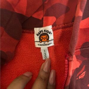 Slightly worn bape hoodie